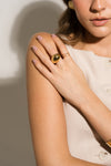 Anillo Gota Chunky Dorada