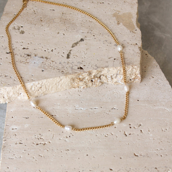 Collar Perlas Intercaladas