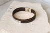 Pulsera Doble Cuero Café