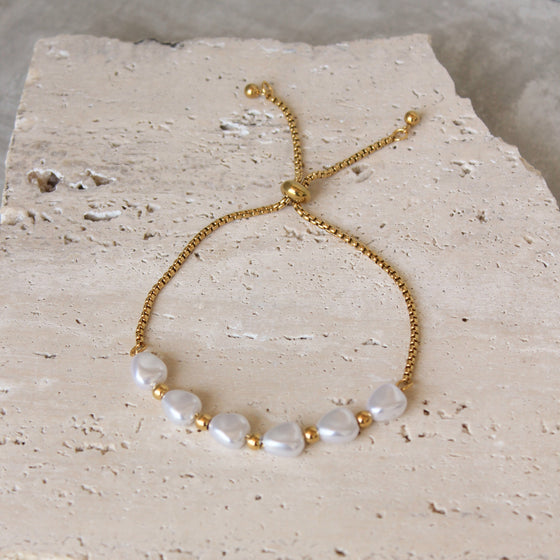 Pulsera Ajustable Perlas
