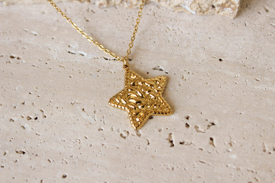 Collar Estrella Texturizada