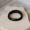 Pulsera Triple Negra Irregular