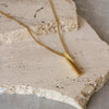Collar Colgante Rectangular Dorado