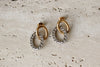 Aretes Doble Aro dos Tonos