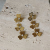Aretes Largos Flores Delicadas