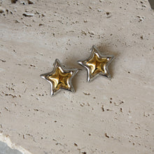  Aretes Estrella Dos Tonos