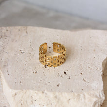  Anillo Abierto Texturizado