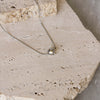 Collar Cuenta Plateada