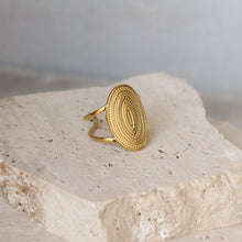  Anillo Medalla Redonda con Textura