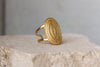 Anillo Medalla Redonda con Textura