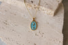 Collar Medalla Ovalada Starmoon Celeste