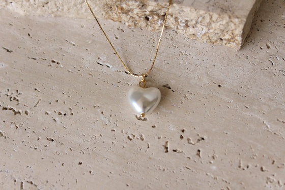Collar Perla Corazón