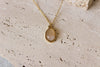Collar Colgante Piedra Rosa Natural