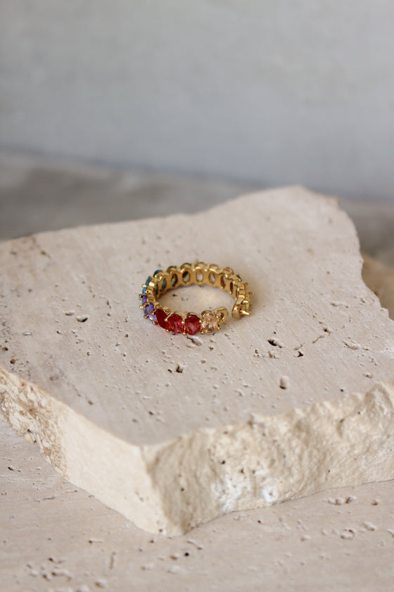Anillo Rainbow Circonias