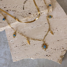  Collar Doble Sol Evil Eye y Rayo