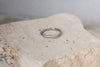 Anillo Plateado Triangular Circonias