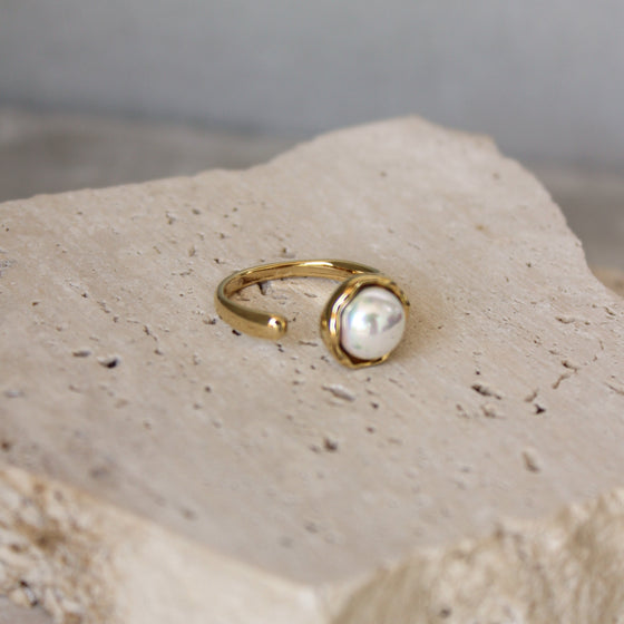 Anillo Abierto Perla