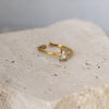 Anillo Solitario Rectangular Con Textura