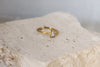 Anillo Solitario Rectangular Con Textura