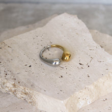  Anillo Abierto Dos Tonos