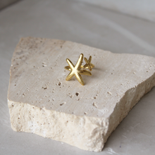  Anillo Doble Starfish Dorado