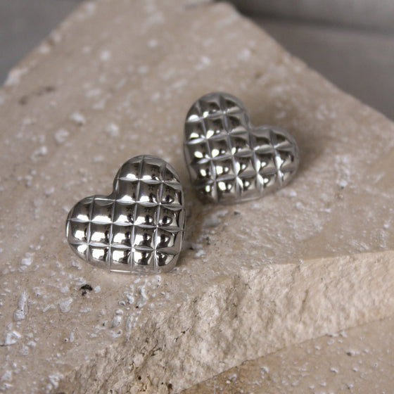 Aretes de Corazón Textura