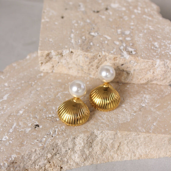 Aretes Perla y Shell