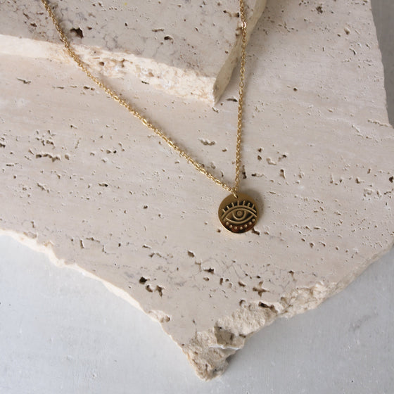 Collar con Colgante Evil Eye