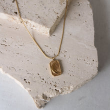  Collar Colgante Rectangular Luna