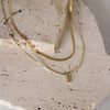 Collar Doble con Inicial