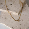 Collar De Serpiente Con Inicial En Circonias