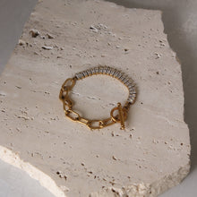  Pulsera Irregular De Circonia Rectangular Con Cadena