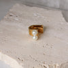 Anillo Retro Con Perlas
