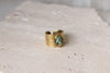Anillo Irregular Grueso Piedra Natural Verde