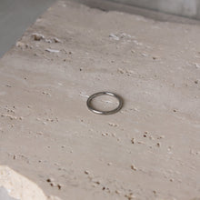  Anillo Simple Liso Plateado