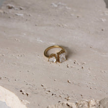  Anillo Dos Circonias