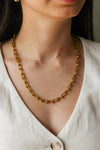 Collar Eslabones Irregulares Dorados