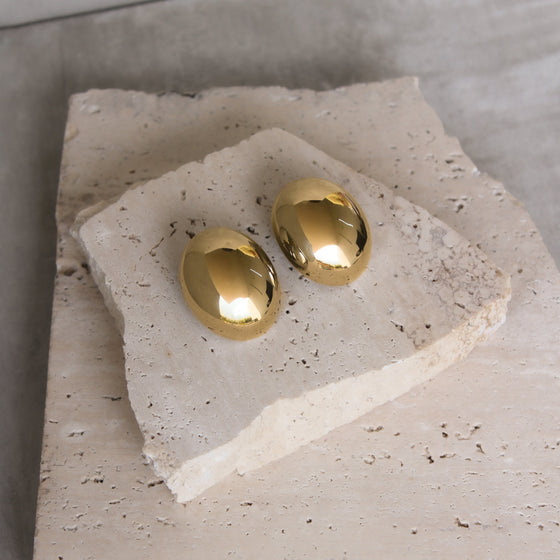 Aretes Redondos Chunky Dorados