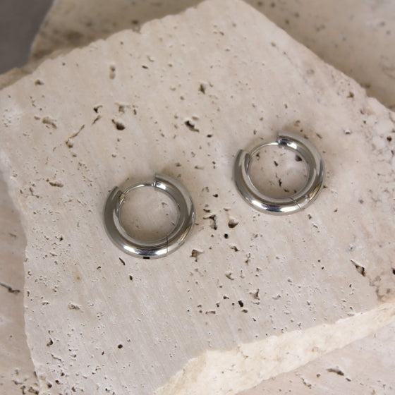 Hoops Lisos Plateados