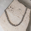 Collar Torcido Trenzado Plateado
