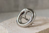 Anillo Plateado Hueco Grande