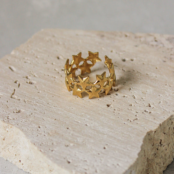 Anillo Stars Dorado