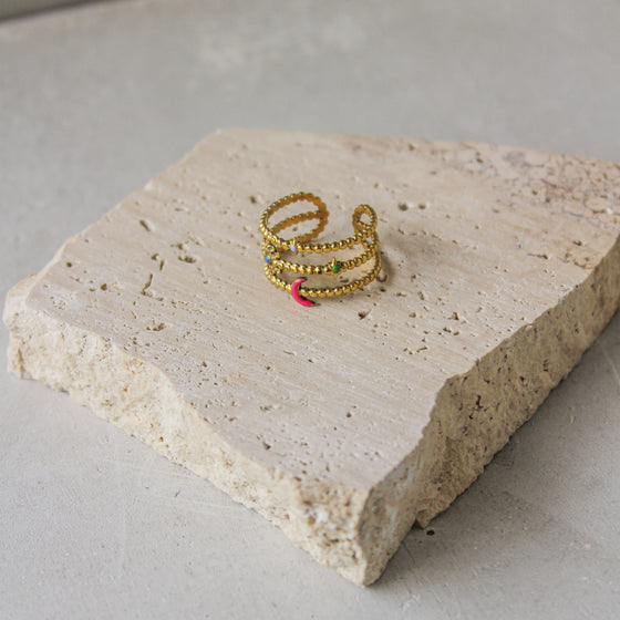 Anillo Triple Starmoon Colores