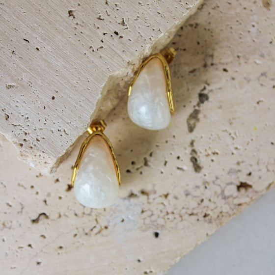 Aretes Gota Concha Retros