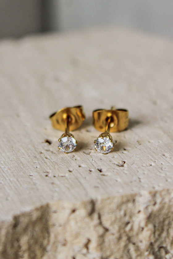 Studs Circonia Mini Redonda