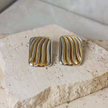  Aretes Irregulares Dos Tonos