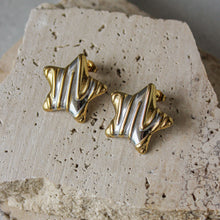  Aretes Estrella Dos Tonos