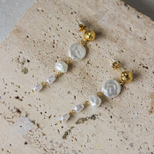  Aretes Perlas Colgantes