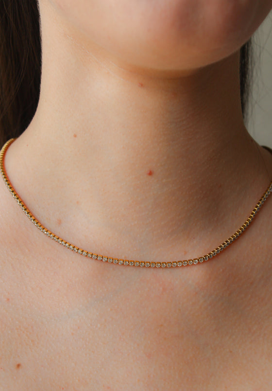 Collar Circonias Delgado