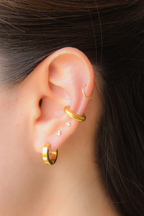 Ear Cuff Delgado Dorado